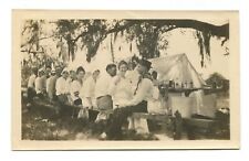 1920s-30s Foto vernáculas Texas Festa Ao Ar Livre Cena Barman Big Tenda comprar usado  Enviando para Brazil