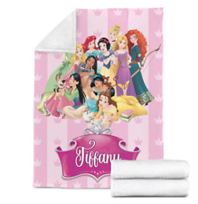 Cobertor de princesa personalizado, cobertor de bebê princesa Disney, presente para decoração de quarto comprar usado  Enviando para Brazil