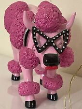 VTG COWPARADE FRENCH MOODLE COW FIGURINE PINK POODLE 2001 HOUSTON RETIRE TAG/BOX, used for sale  Shipping to South Africa