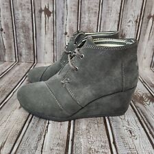 Toms suede ankle boots women's size 6 for sale  Shipping to South Africa