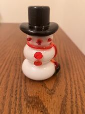 Art glass snowman for sale  Loves Park