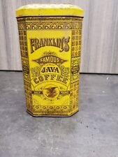 Franklin coffee tin for sale  Hudson