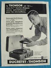 Publicité Papier - Tourne-Disques Ducretet-Thomson De 1957 d'occasion  Vif