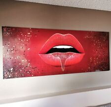 Red Lips With Glitter (Canvas Art) for sale  Canada