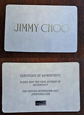 Jimmy choo certificate usato  Milano