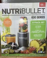 Nutribullet 600 Series Blender/Mixer Nutrition Extractor Graphite 6 Piece Set, used for sale  Shipping to South Africa