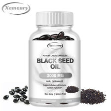 2000mg Black Seed Oil - 100% Pure Cold Pressed Cumin Nigella Sativa for sale  Shipping to South Africa