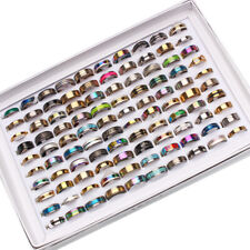 Lotes GRÁTIS 10 peças anéis de aço inoxidável atacado joias da moda masculina feminina 17-22 comprar usado  Enviando para Brazil