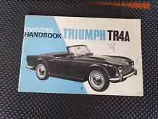 Triumph tr4a handbook d'occasion  Toulouse-