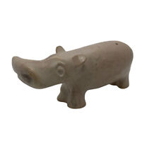 Used, Vintage 1980s Hand Carved Soapstone  Hippopotamus Hippo Figurine Kenya 11 for sale  San Francisco