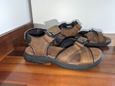 Wrangler Mens brown leather walking hiking sandals size uk 7 eu 41 for sale  Shipping to South Africa
