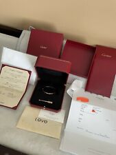 Cartier Love Bracelet (sm) Rose gold Size 15+Love certificate + Service Receipt for sale  Atlanta