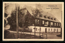 Zinnwald i. Sa., Gasthof zum Sächs. Jeździec, pocztówka 1927  na sprzedaż  Wysyłka do Poland
