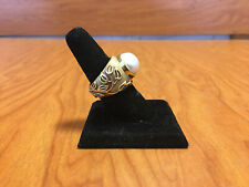 Elizabeth Gage 18kt 21.20g  Band Ring w/ Pearl Top for sale  Oakland