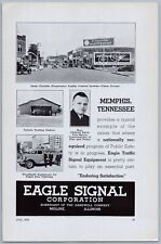 Luces de control de tráfico Eagle Signal Ad Memphis Tennessee 1935 seguridad pública segunda mano  Embacar hacia Argentina