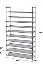 Organizador de Sapateira 10 Camadas Prateleira de Armazenamento Economia de Espaço NOVO Camabel  comprar usado  Enviando para Brazil