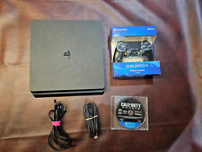 Used, PS4 Console Slim 1TB Black With 1 Game Call of Duty,Brand New Controller, Cords for sale  Shipping to South Africa