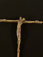Crucifix croix laiton d'occasion  Narbonne