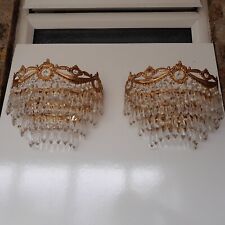 Pair crystal wall for sale  NOTTINGHAM