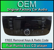 Leitor de CD Fiat Punto Evo, estéreo automotivo Fiat com código de rádio e teclas de remoção comprar usado  Enviando para Brazil