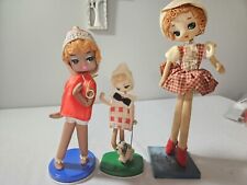 Lote de 3 estatuetas vintage de bonecas pose dos anos 60 comprar usado  Enviando para Brazil