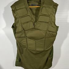 BT Battle Tested Paintball FULL Padded Chest & Back Protector Olive Shirt  L/XL for sale  Shipping to South Africa