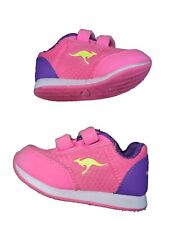 Tênis KangaROOS rosa quente multicolorido alça de gancho e laço infantil tamanho 6 comprar usado  Enviando para Brazil