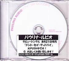 CD promocional single Paulina Rubio Don't Say Goodbye Japão quase perfeito, usado comprar usado  Enviando para Brazil