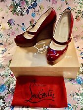 red platform shoes for sale  COLNE