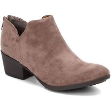 b.o.c. Women Block Heel Low Ankle Booties Celosia Size US 6.5M Taupe Faux Suede for sale  Shipping to South Africa