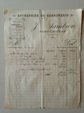 Ancienne facture entreprise d'occasion  France