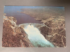 Vintage Aerial View Kariba Rhodesia Dam Wall Postcard Posted Africa Travel Vtg for sale  Shipping to South Africa