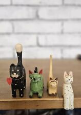 wooden cat figurines for sale  Tucson