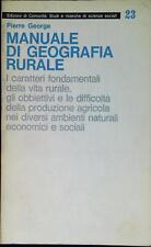 Manuale geografia rurale usato  Italia