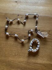 Skull necklace bracelet for sale  STOCKSFIELD