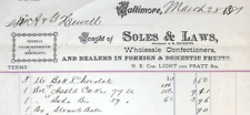 1887 soles laws for sale  Moneta