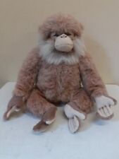 Hansa Sitting Monkey Soft Furry Plush Toy Trentham Monkey Forest Brown Beige 12”, used for sale  Shipping to South Africa