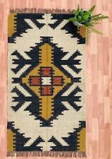 Alfombra moderna de lana de yute boho sumak alfombra de tejido plano Hallyway hecha a mano, usado segunda mano  Embacar hacia Argentina
