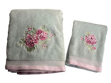 Usado, Conjunto de toalha de banho Rachel Ashwell simplesmente chique bordado rosa comprar usado  Enviando para Brazil