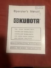 Kubota two stage for sale  Whitehall