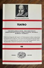Shakespeare teatro drammi usato  Genova