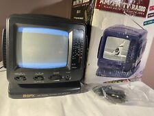 GPX Portable 5" TV ~  AM-FM Radio Black & White Television Model TVP6  Tested for sale  Shipping to South Africa