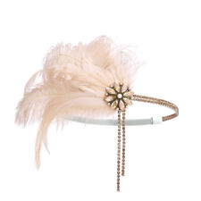 1920s headband feather for sale  HAYES