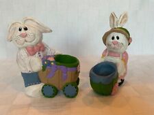 Carro empujador Eddie Walker niño y niña conejos 6" de alto, Pascua - Primavera, usado segunda mano  Embacar hacia Argentina