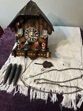 Used, Vtg Regula Black Forest Musical Cuckoo Clock w 3 weights Musicians for sale  Shipping to South Africa