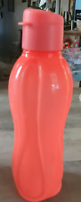 Garrafa de água Eco By Tupperware 25 oz grande tampa flip top laranja fluorescente, usado comprar usado  Enviando para Brazil
