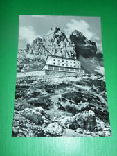 Cartolina Dolomiti - Il Rifugio alle Tre Cime di Lavaredo 1955 ca. usato  Vimodrone