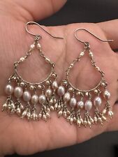 pink earrings teardrop pearl for sale  Neshkoro