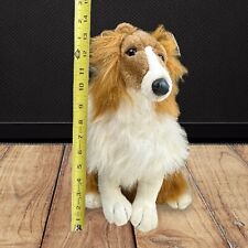 SKM Industries Plush Collie Lassie Sheltie Realistic Sitting Puppy Dog for sale  Shipping to South Africa