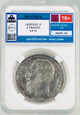 Leopold francs 1876 d'occasion  Paris II